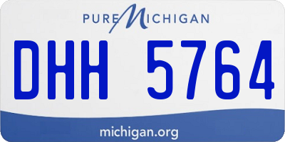 MI license plate DHH5764