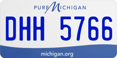 MI license plate DHH5766