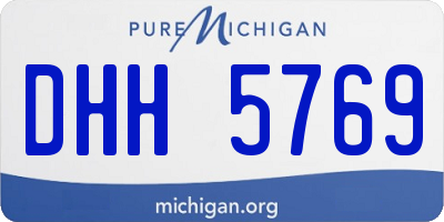 MI license plate DHH5769