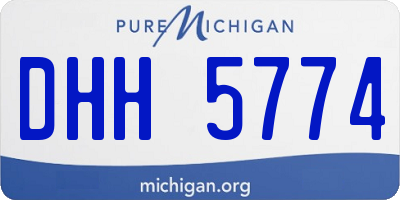 MI license plate DHH5774