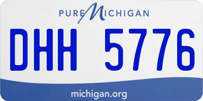 MI license plate DHH5776