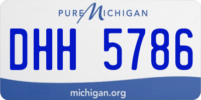 MI license plate DHH5786