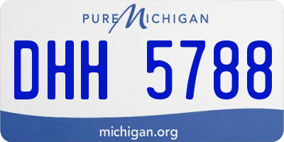 MI license plate DHH5788