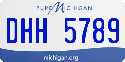 MI license plate DHH5789