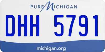 MI license plate DHH5791