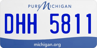 MI license plate DHH5811