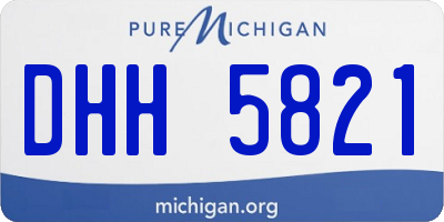 MI license plate DHH5821