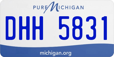 MI license plate DHH5831