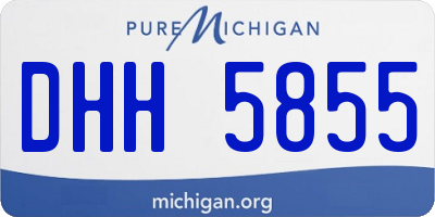 MI license plate DHH5855