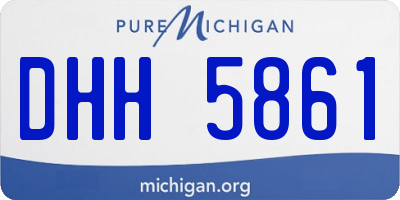 MI license plate DHH5861