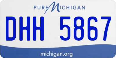 MI license plate DHH5867