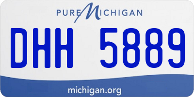 MI license plate DHH5889