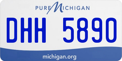 MI license plate DHH5890