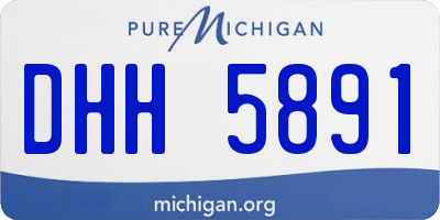 MI license plate DHH5891