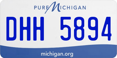 MI license plate DHH5894