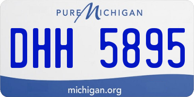 MI license plate DHH5895