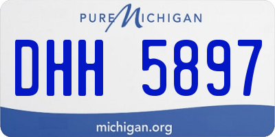 MI license plate DHH5897