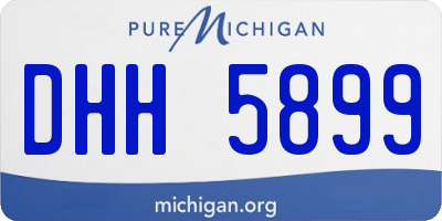 MI license plate DHH5899