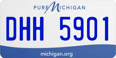 MI license plate DHH5901