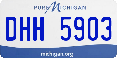 MI license plate DHH5903