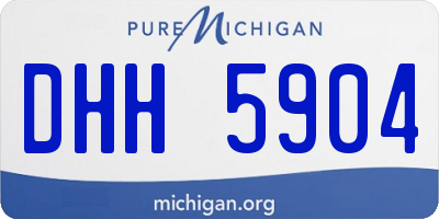 MI license plate DHH5904