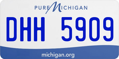 MI license plate DHH5909