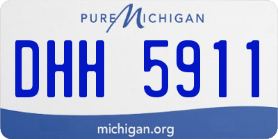 MI license plate DHH5911