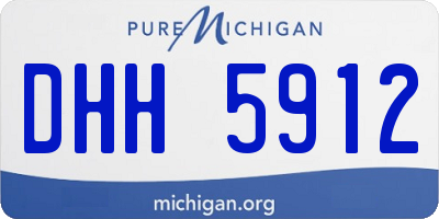 MI license plate DHH5912
