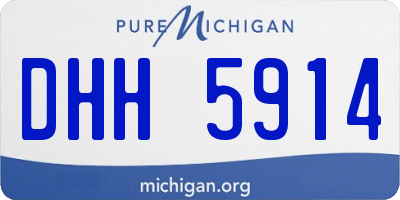 MI license plate DHH5914