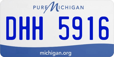 MI license plate DHH5916