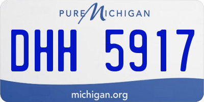 MI license plate DHH5917
