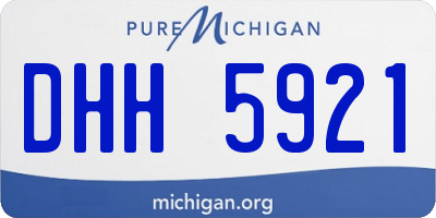 MI license plate DHH5921