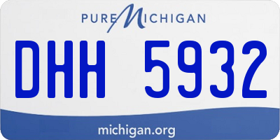 MI license plate DHH5932