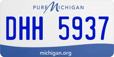 MI license plate DHH5937