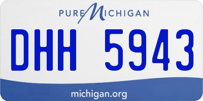 MI license plate DHH5943
