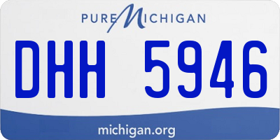 MI license plate DHH5946