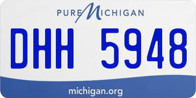MI license plate DHH5948