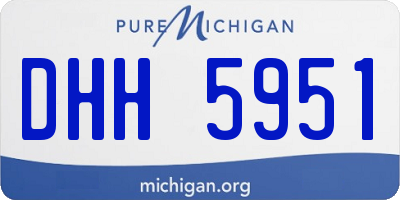 MI license plate DHH5951