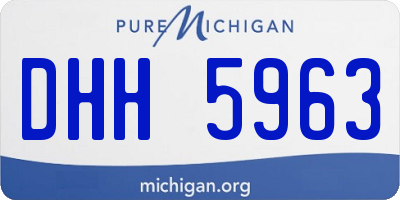 MI license plate DHH5963