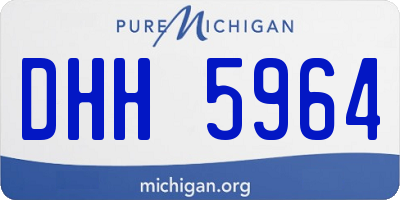 MI license plate DHH5964