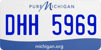 MI license plate DHH5969