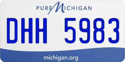 MI license plate DHH5983