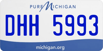 MI license plate DHH5993