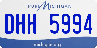 MI license plate DHH5994
