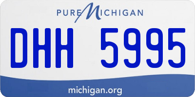 MI license plate DHH5995