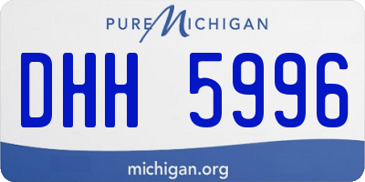 MI license plate DHH5996