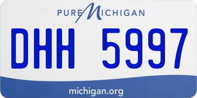 MI license plate DHH5997