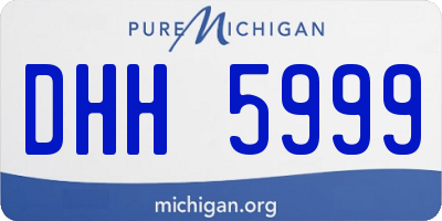 MI license plate DHH5999