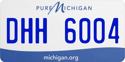 MI license plate DHH6004