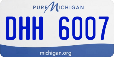 MI license plate DHH6007